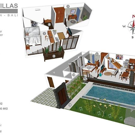 3BR Villa Erja - Minggu Villas Kerobokan Exterior foto